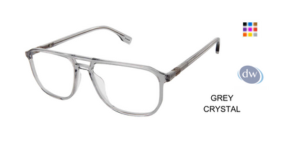 EVATIK E-9261 Eyeglasses Grey Crystal