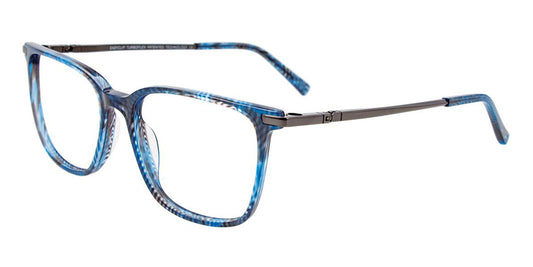 Blue Black Crystal Marbled