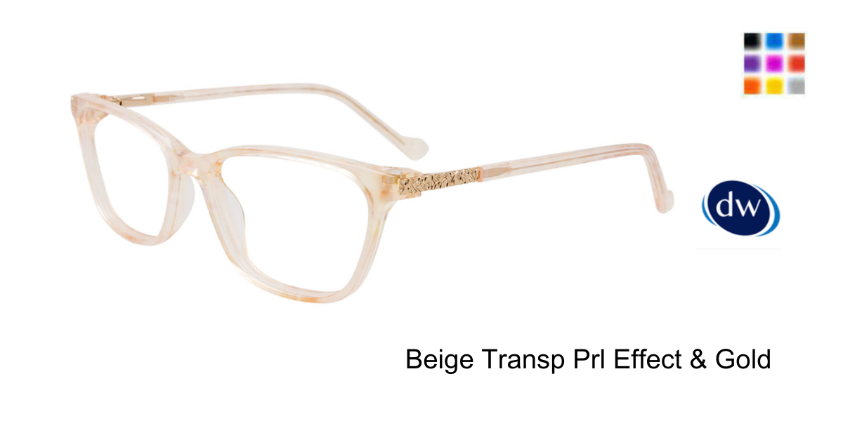 Beige Transp Prl Effect Gold