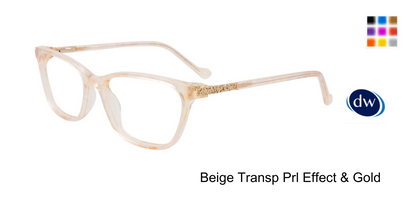 Beige Transp Prl Effect Gold
