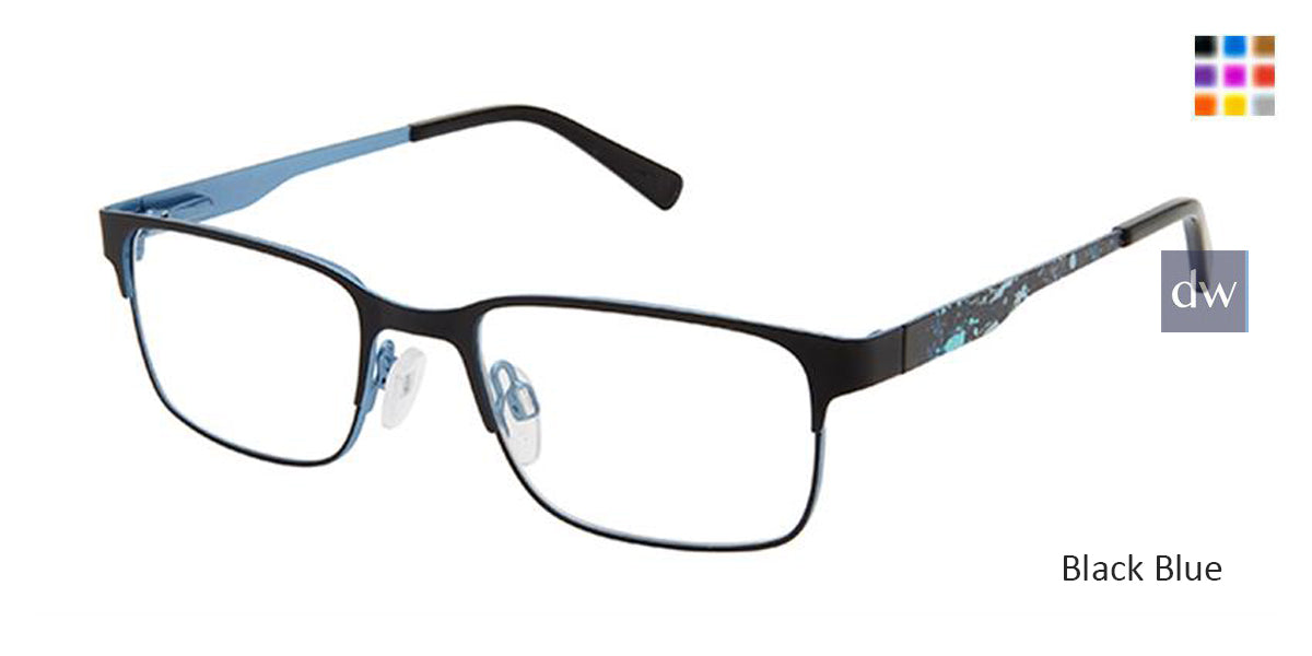 Black Blue Superflex Kids SFK-250 Eyeglasses