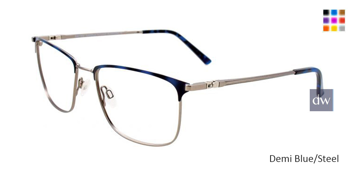 Demi Blue/Steel EasyTwist ET998 Eyeglasses