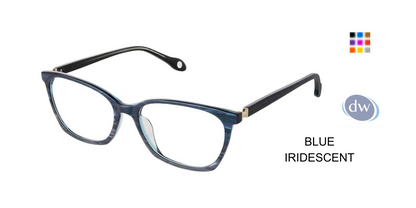 FYSH F-3714 Eyeglasses Blue Iridescent