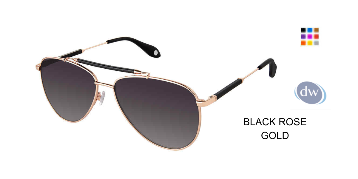 FYSH F-2098 Sunglasses Black Rose Gold