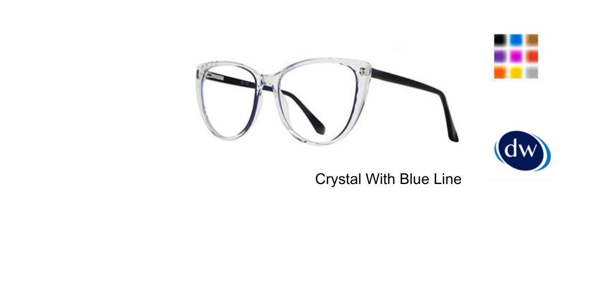 Crystal With Blue Line
