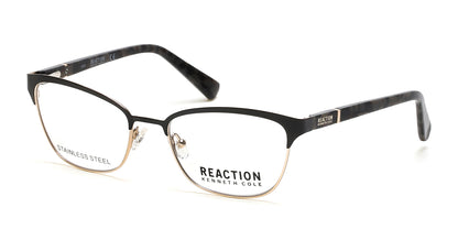 Matte Black Kenneth Cole Reaction KC0850 Eyeglasses.