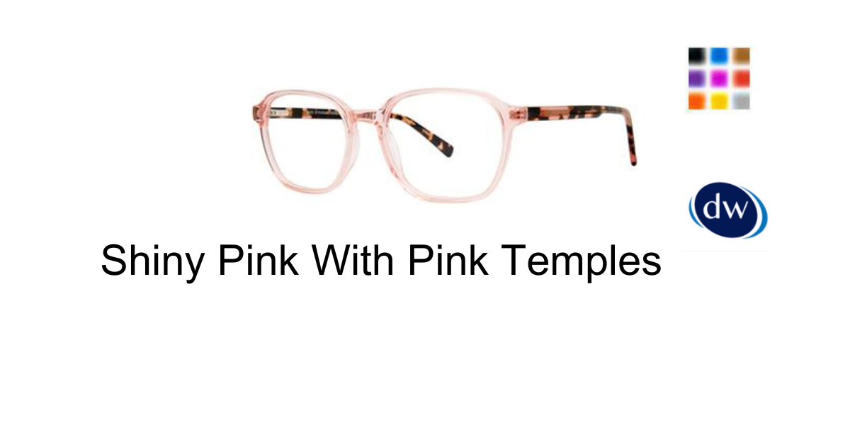 Shiny Pink With Pink Temples