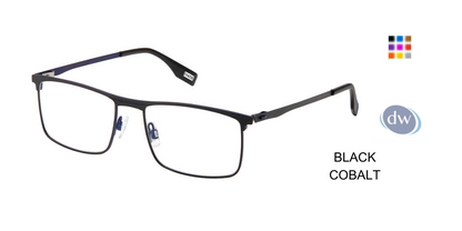 Evatik E-9239 Eyeglasses BLACK COBALT