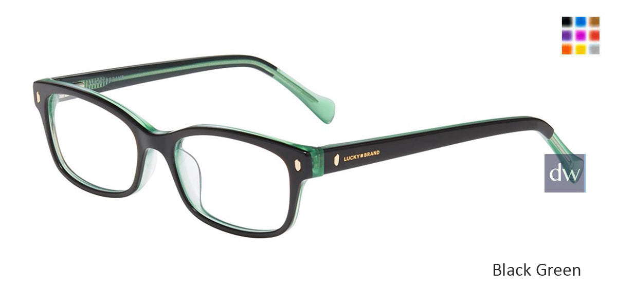 Black Green Lucky Brand VLBD230 Eyeglasses