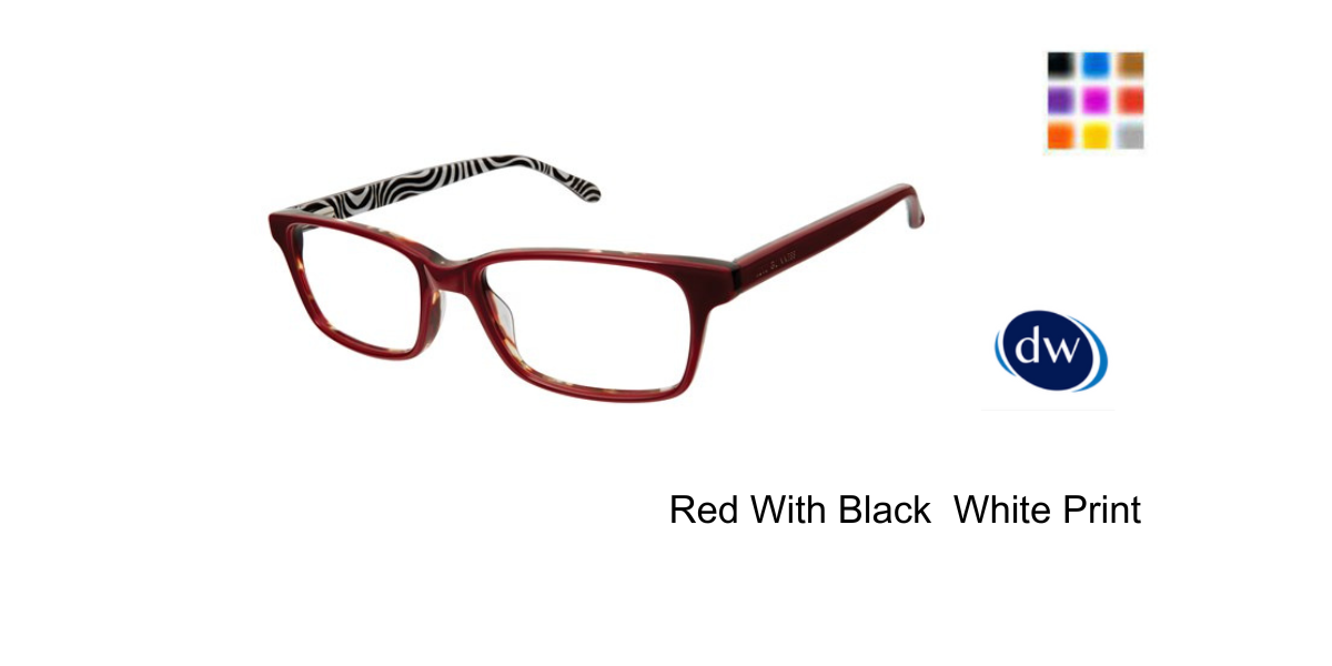 Red With Black  White Print