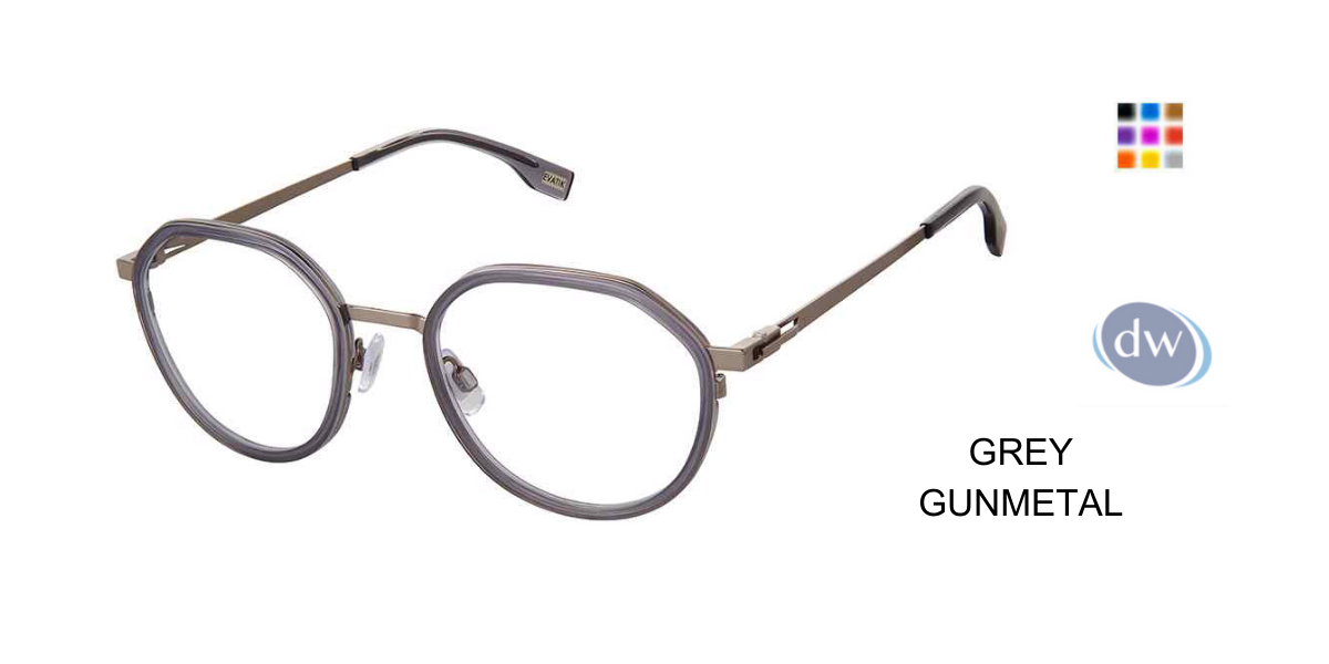 EVATIK E-9232 Eyeglasses GREY GUNMETAL