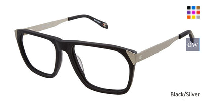 Black/Silver c01 Champion 2025 Eyeglasses.