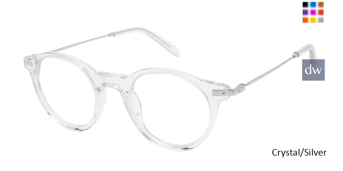 Crystal/Silver c02 Champion 2027 Eyeglasses.