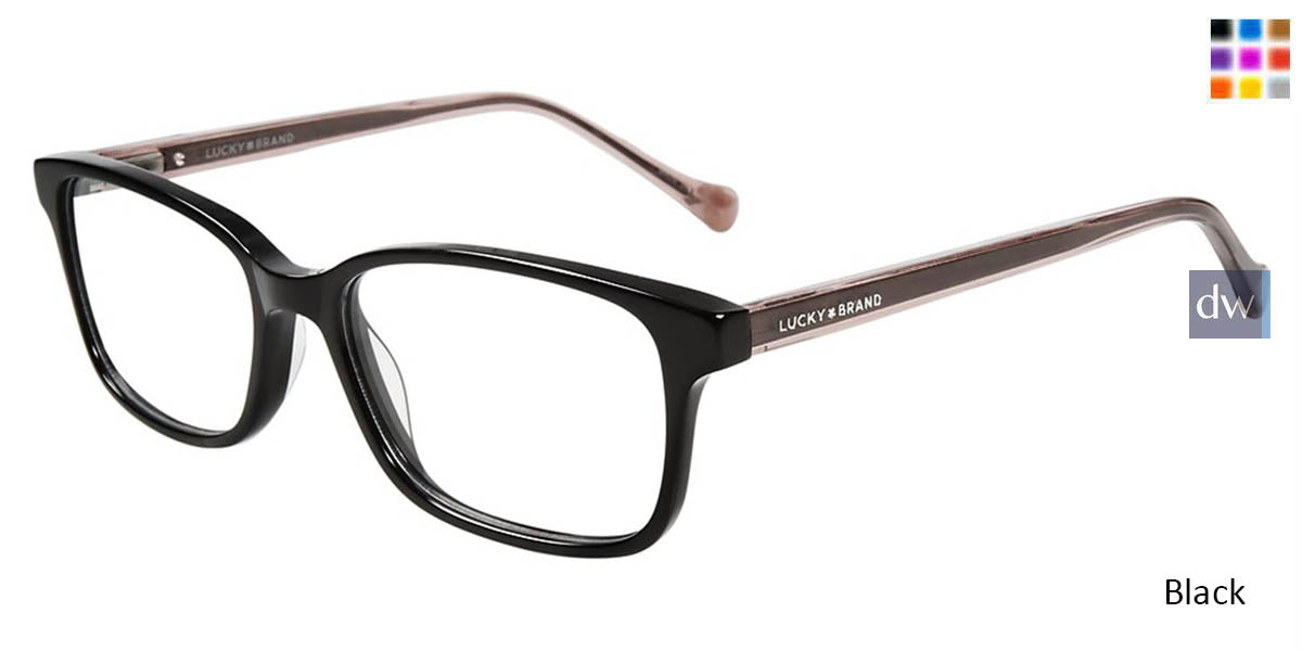 Black Lucky Brand D215 Eyeglasses.