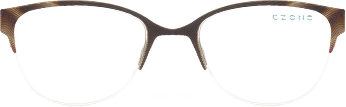 Brown/Gold C-Zone L2210 Eyeglasses.