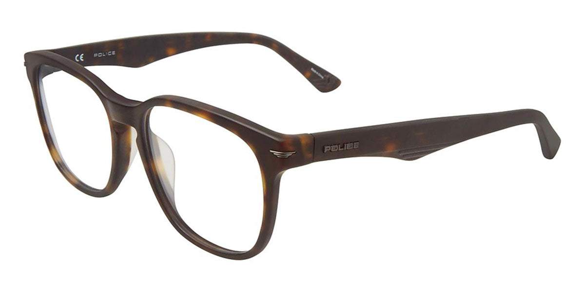 Matte Dark Havana Police VPL392 Eyeglasses.