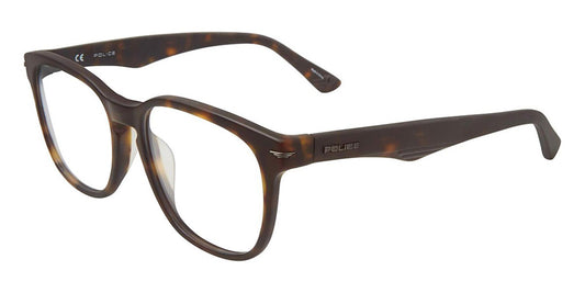 Matte Dark Havana Police VPL392 Eyeglasses.