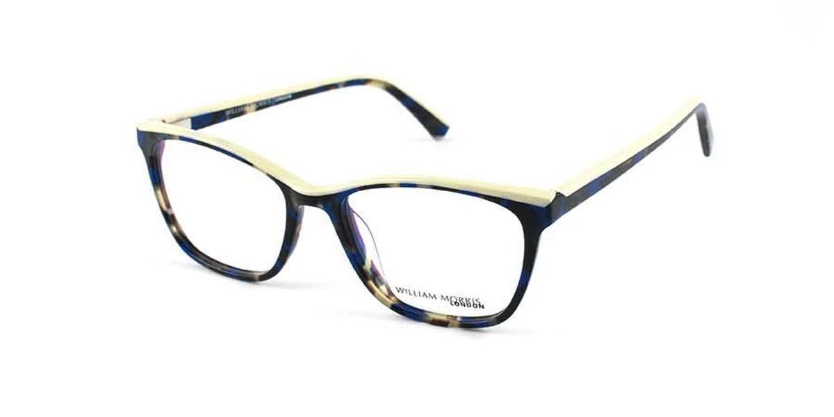 Blue Marble/Cream William Morris London WM50076 Eyeglasses.