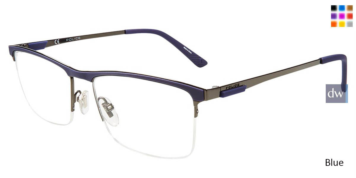 Blue Police VPL564 Eyeglasses.
