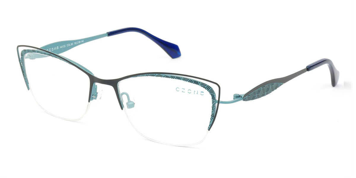 Navy Blue/Blue C-Zone A4133 Eyeglasses.