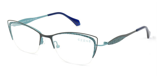 Navy Blue/Blue C-Zone A4133 Eyeglasses.