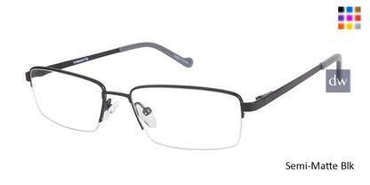 Semi-Matte Blk (c01) Vision's 231 Eyeglasses.