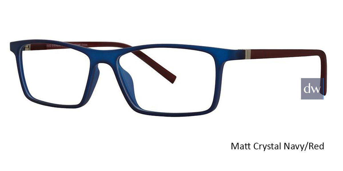 Matt Crystal Navy/Red Vivid Collection Vivid 253 Eyeglasses - Teenager.