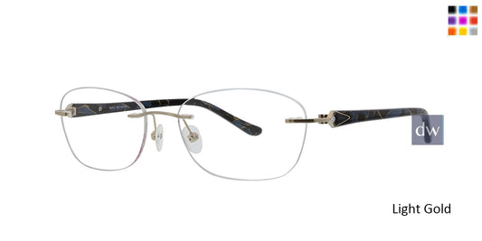 Light Gold Totally Rimless 257 Solitaire Eyeglasses.