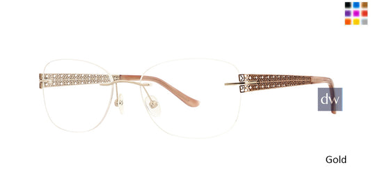 Gold Totally Rimless 269 Filigree Eyeglasses.