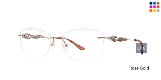 Rose Gold Totally Rimless 277 Arabella Eyeglasses.