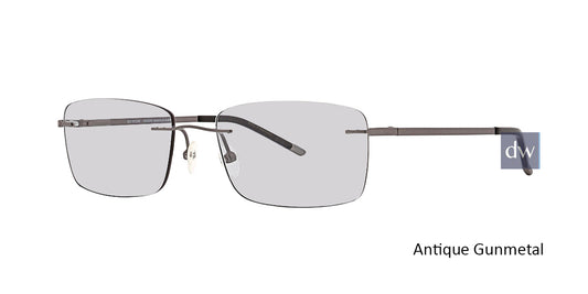 Antique Gunmetal Totally Rimless 281 Explore Eyeglasses.