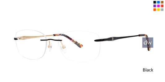 Black Totally Rimless 294 Patina Eyeglasses.