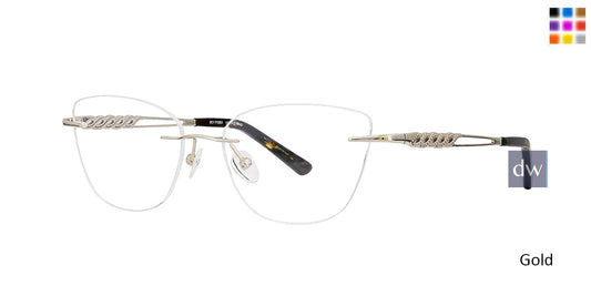 Gold Totally Rimless 295 Signet Eyeglasses.