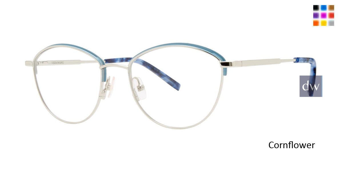 Cornflower Vera Wang V570 Eyeglasses.