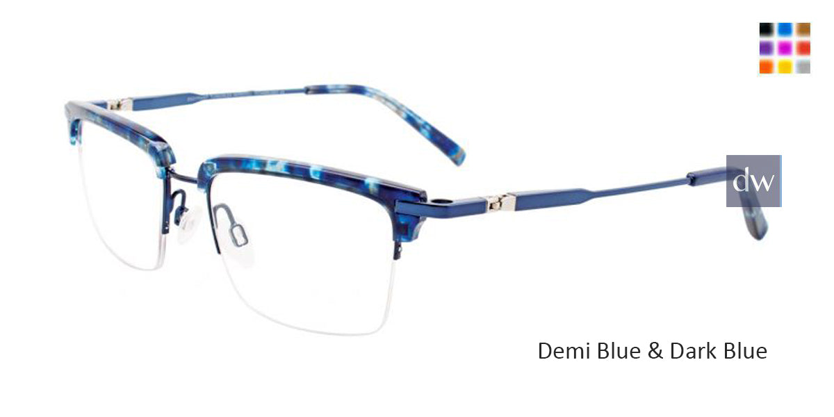 Demi Blue & Dark Blue Clip & Twist CT260 Eyeglasses.