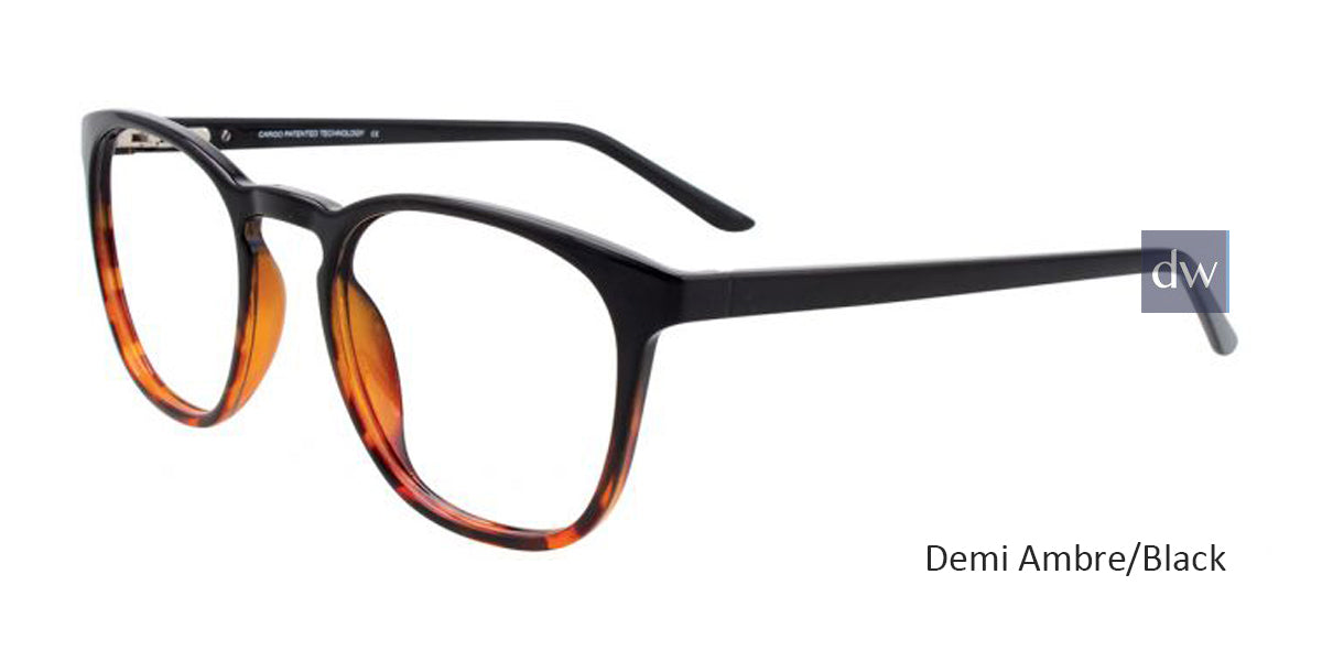 Demi Ambre/Black Cargo C5051 Eyeglasses.