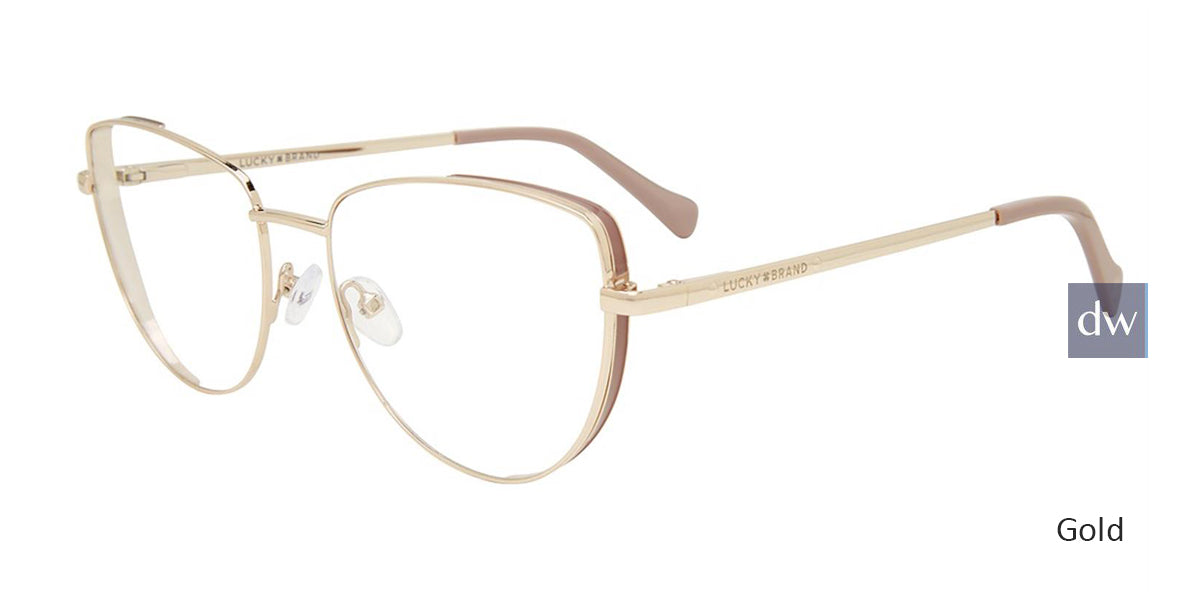 Gold Lucky Brand VLBD122 Eyeglasses