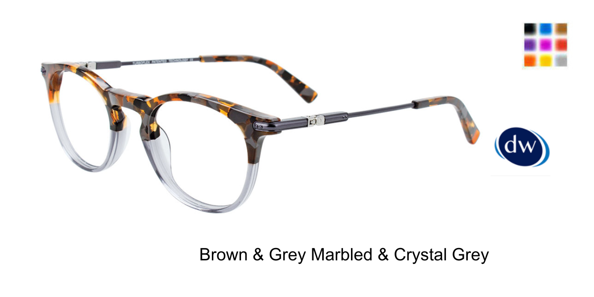 Brown Grey Marbled Crystal Grey