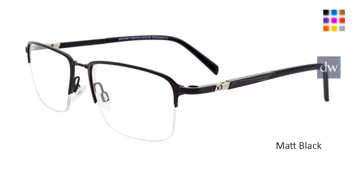 Matt Black Clip & Twist CT262 Eyeglasses.