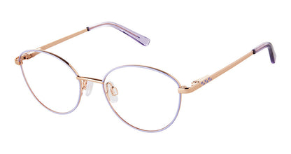 LAVENDER-ROSE-GOLD SUPERFLEX-KIDS SFK-276 Eyeglasses