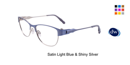 Satin Light Blue Shiny Silver