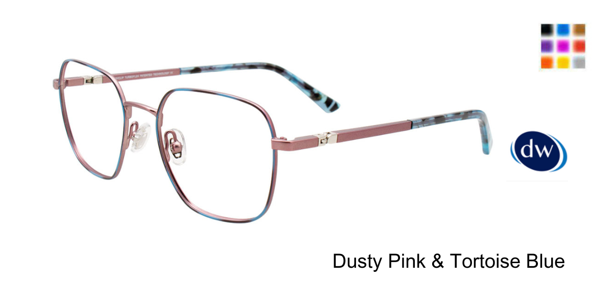 Dusty Pink & Tortoise Blue
