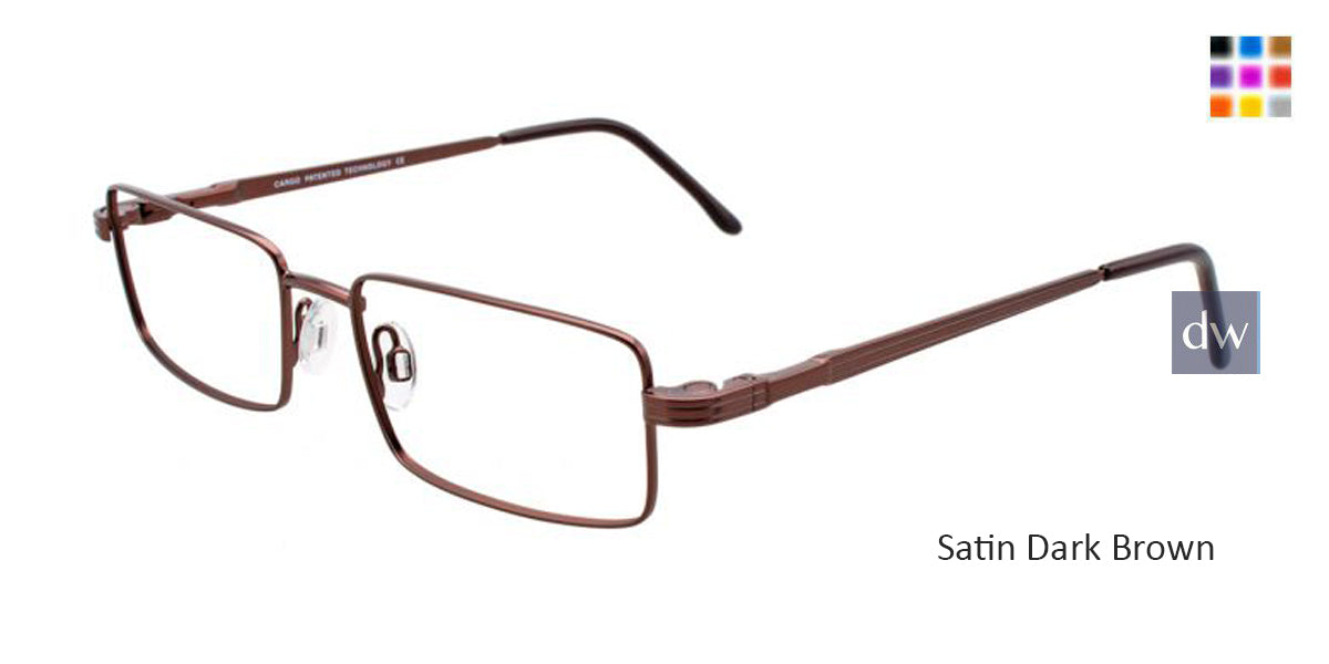Satin Dark Brown Cargo C5041 Eyeglasses.