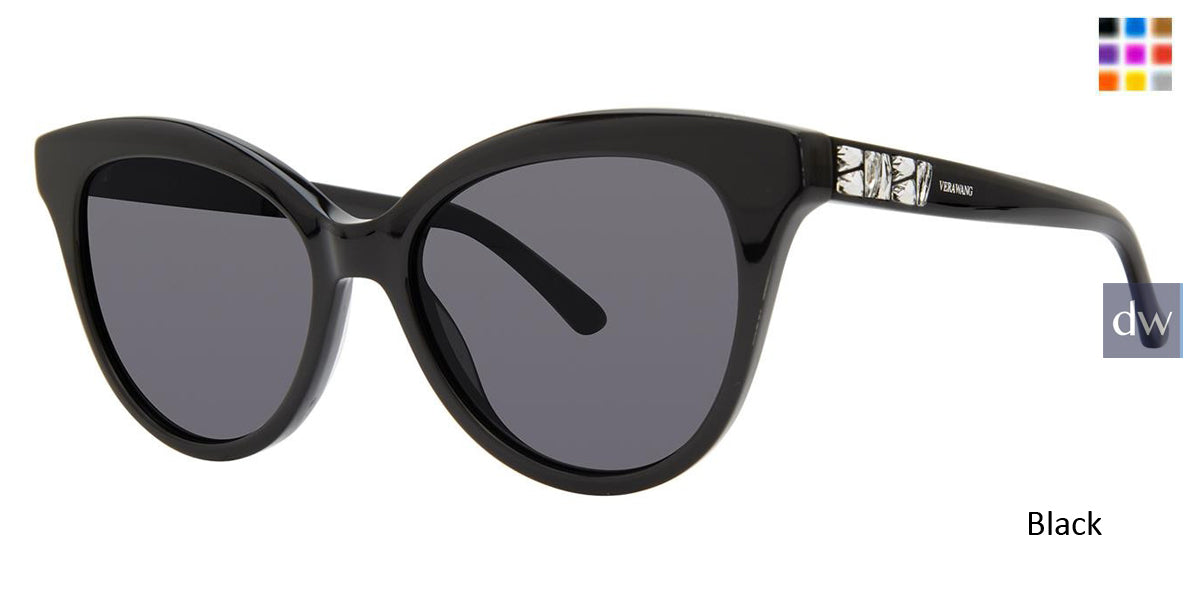 Black Vera Wang Anya Sunglasses.