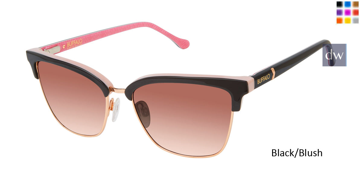 Black/Blush Buffalo BWS001 Sunglasses.