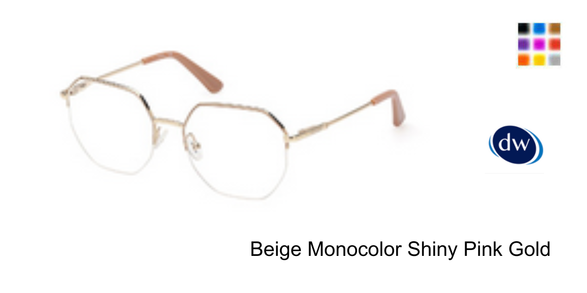 Beige Monocolor Shiny Pink Gold