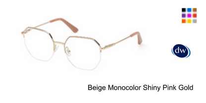 Beige Monocolor Shiny Pink Gold