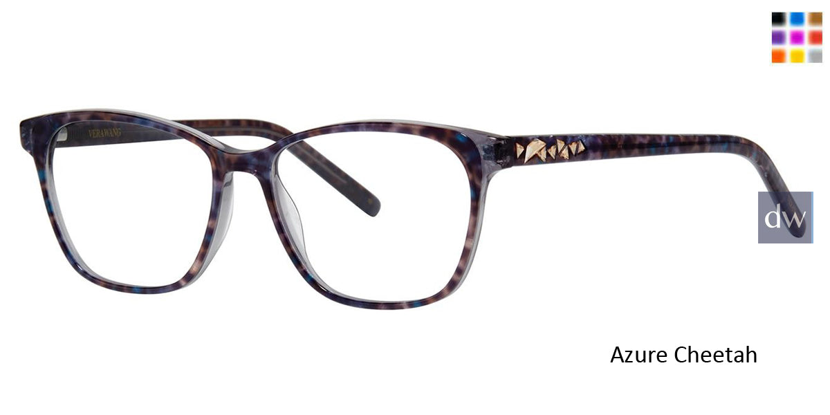 Azure Cheetah Vera Wang Eden Eyeglasses.