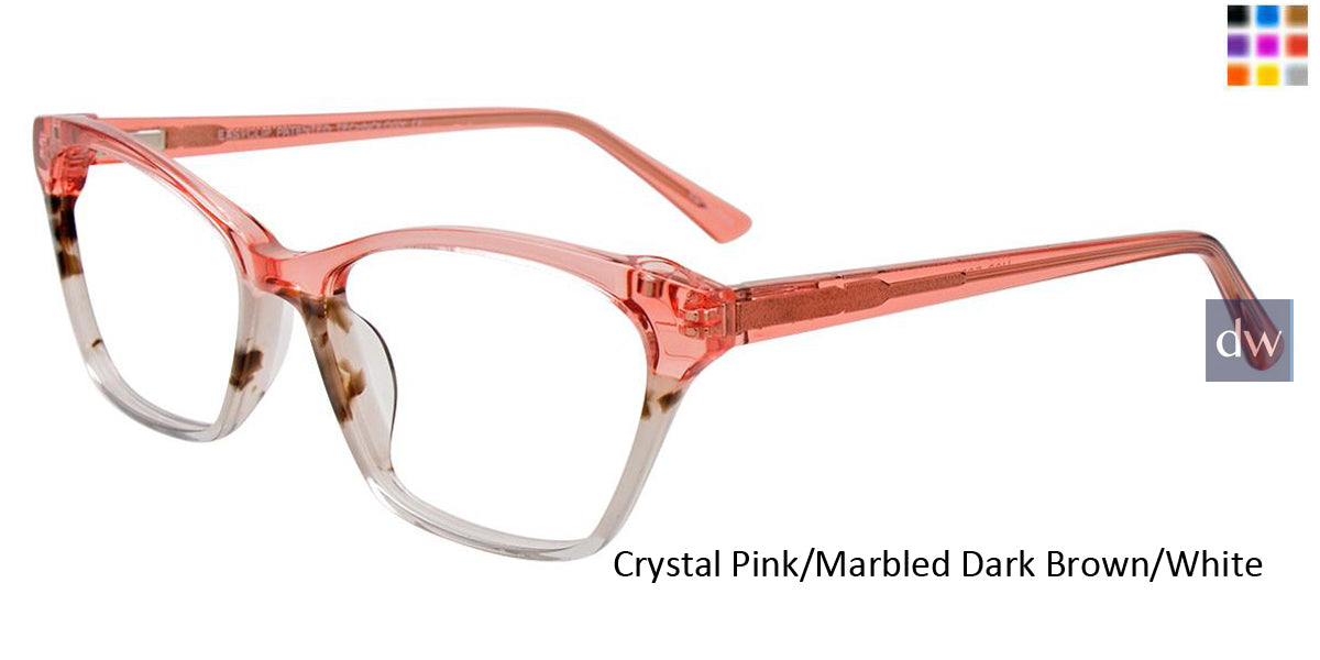 Crystal Pink Marbled Dark Brown White