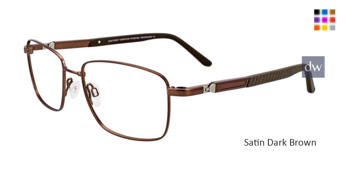 Satin Dark Brown Clip & Twist CT247 Eyeglasses.
